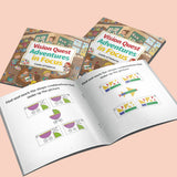 Visual Focus Challenge, Kids Search and Spot Activity Book with Missing Piece Puzzles, Observation Training, Brain Games, and Fun Learning Play