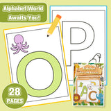 Alphabet Tracing Workbook: Large Letter Practice product image 6 showing printed book details for screen-free reading and learning