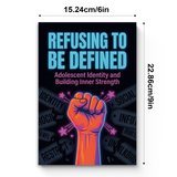 Desk reading setup with Refusing to Be Defined Teen Identity Guide