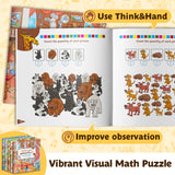 Ages 4-8 math challenge set for screen-free logic learning