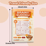 Brainy Sudoku Books: Travel-Friendly Logic Set product image 7 showing printed book details for screen-free reading and learning