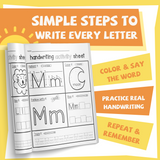 Uppercase and lowercase tracing pages for preschool handwriting