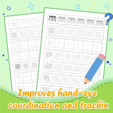 Ages 3-6 tracing workbook for screen-free pre-writing practice