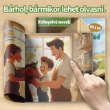 Children's bilingual fable book for early language learning and moral comprehension