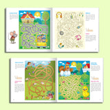Children's animal maze workbook for visual logic and focus stamina