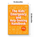 The Kids Emergency and Help-Seeking Handbook product image 8 showing printed book details for screen-free reading and learning
