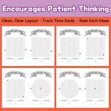 Advanced sample pages from challenge maze activity book