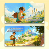 Fairy tale scenes from The Princess Who Never Smiled picture book