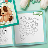 Printed preschool workbook for hand control, creativity, and fine motor skills