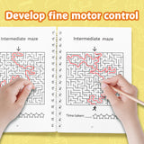 Children's bear pathfinding puzzle book for focus skills