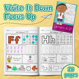 Pre-K and kindergarten phonics practice book for Ages 4-7