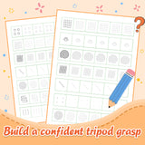 Ages 3-6 tracing workbook for screen-free early writing practice