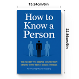 How to Know a Person Communication Guide product image 8 showing printed book details for screen-free reading and learning