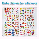 Printed sticker scene book for visual skills and fine motor fun