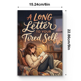 A Long Letter to Your Tired Self product image 8 showing printed book details for screen-free reading and learning