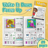 Kindergarten and Grade 1 math workbook for Ages 5-8