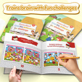Ages 4-8 activity book for screen-free observation learning