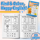 Ages 4-7 trace and match workbook for word recognition