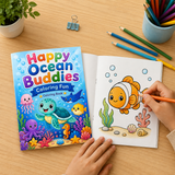 Ocean Theme Coloring Book, Volume 24 physical printed book product image 4, ISBN 9798904669959