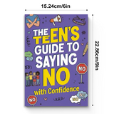 Teen Guide to Saying No with Confidence product image 8 showing printed book details for screen-free reading and learning