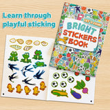 Children's counting sticker workbook for visual matching