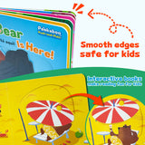 Ages 1-4 interactive board book for screen-free parent-child reading