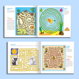 Children's space pathfinding workbook for fine motor control and focus