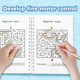 Children's rabbit pathfinding puzzle book for focus training