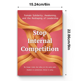Desk reading setup with Stop Internal Competition Women's Growth Guide