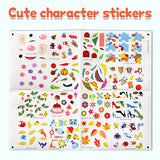 Printed complete the scene sticker book for preschool creative play