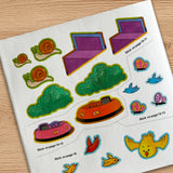 Ages 3-6 playground sticker book for outdoor vocabulary