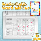 Kindergarten and Grade 1 hidden graph workbook for Ages 5-8