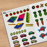 Ages 3-6 Let's Count sticker book for counting practice