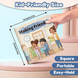 Preschool social-emotional book with friendship and classroom illustrations
