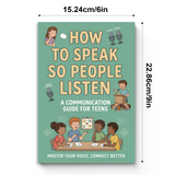 How to Speak So People Listen: Teen Communication Guide product image 8 showing printed book details for screen-free reading and learning