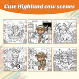 Ages 3-8 cow activity book for screen-free art and fine motor practice