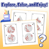 Maze Game, Find Your Way Out Activity Book for Kids Ages 6–9, Fun Maze Puzzle Book with Pathfinding Challenges, Problem Solving, Visual Thinking, and Focus Building