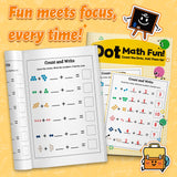 Ages 3-6 early math activity book for screen-free counting practice