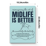 Midlife Is Better: Personal Growth and Renewal Guide product image 8 showing printed book details for screen-free reading and learning