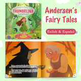 Printed Thumbelina book for nature vocabulary imagination and family reading