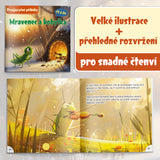 Printed Ant and Grasshopper story book for responsibility vocabulary and family reading