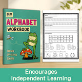 Printed uppercase and lowercase writing workbook for preschool