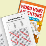 Word Hunt Adventure Sight Words Search Puzzle Book cover