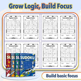 Race Car Sudoku Puzzle Books: 4-Level Logic product image 8 showing printed book details for screen-free reading and learning