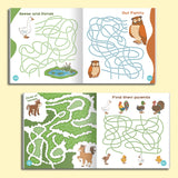Children's farm maze activity book for hand-eye coordination