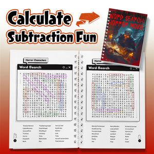 Word Search: Horror Movie – Spooky Math & Word Circle Puzzles for Brave Kids