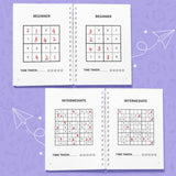 Sudoku Puzzle Workbook: Colorful 4-Level Brain Games product image 8 showing printed book details for screen-free reading and learning