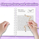 Children's dragon pathfinding puzzle book for focus skills