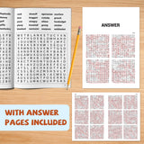 Adult word search puzzle book for screen-free everyday fun