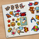 Ages 3-6 direction sticker book for left right up and down words